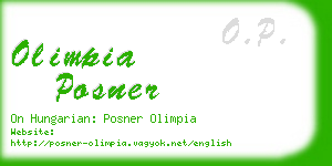olimpia posner business card